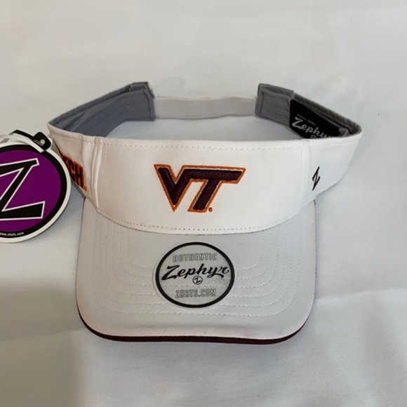 Virginia Tech Velcro Adjustable Visor New - Picture 1 of 8